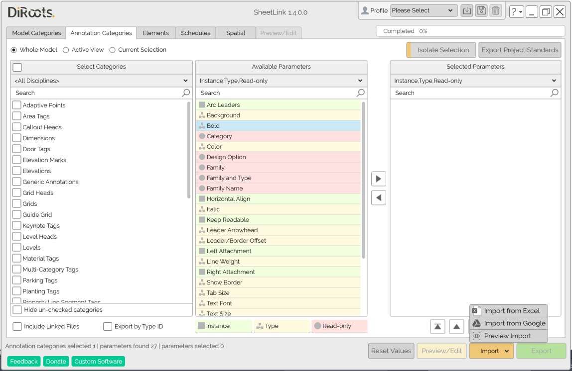 Annotation Categories - DiRoots.One.Releases